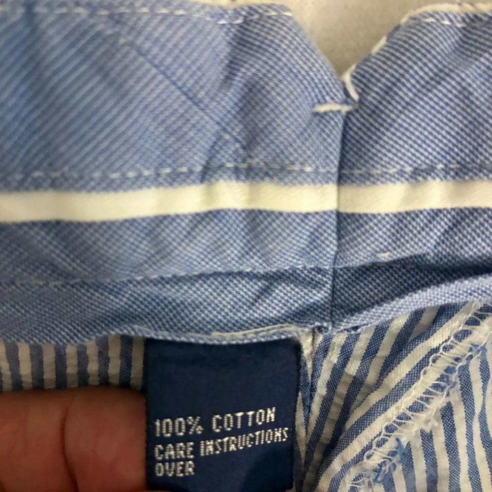 Polo Golf Ralph Lauren Pleated Shorts Men's Size 40 (Fits 38) Seersucker Preppy